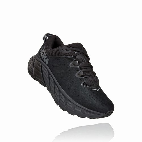 Hoka One One GAVIOTA 3 Road Running Shoes For Men India Black IN-9304